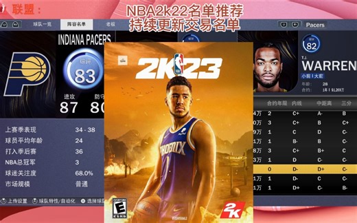 NBA2K22实时更新名单