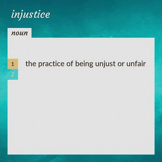 Injustice | meaning of Injustice
