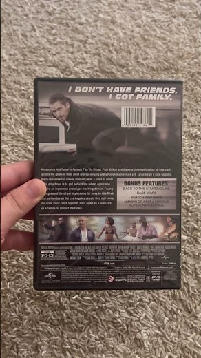 Furious 7 DVD overview