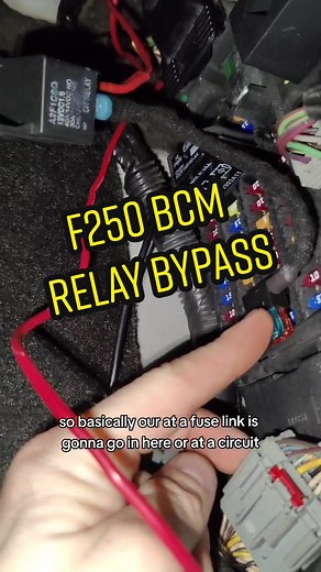 F250 BCM Relay Bypass #relay #ford #bcm #module #fordtruck #f250 #f150 #f350 #mechanic #program #wiring #12v #electrical #wiringdiagram #diagram #automotive #repair #diag #diagnostic