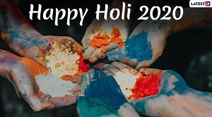 Holi Images & HD Wallpapers for Free Download Online: Wish Happy Holi 2020 With WhatsApp Stickers, Facebook Greetings and Hike Messages | 🙏🏻 LatestLY