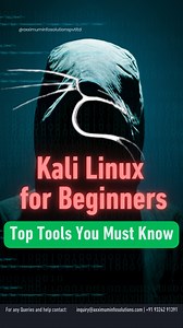 🔥 Kali Linux for Beginners! Here are the Top Kali Linux Tools you must know ✅ 📌 Nmap | Wireshark | Hydra | SQLmap | Nikto | Metasploit ✅ Commands included ✅ Easy steps ✅ Beginner friendly ⚠️ Use only for ethical learning and lab practice. 💬 Comment what topic you want next & we will make the next post tag you 🙌 📌 Follow Axximum Infosolutions #KaliLinux #KaliLinuxTools #EthicalHacking #CyberSecurity #HackingTools #PenetrationTesting #BugBounty #Networking #Nmap #Wireshark #Hydra #SQLMap #Met