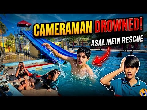 Camera man swimming pool me doob gaya 😱