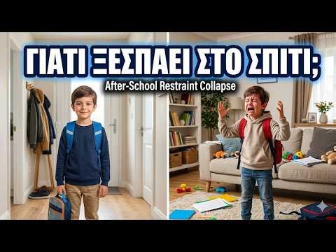 Γιατί το παιδί "ξεσπάει" μόλις γυρίσει από το σχολείο; (After-School Restraint Collapse)