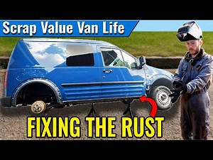 Fixing the Dreaded RUST on Our £380 Van Camper (Part 1) | Transit Connect Camper EP8.