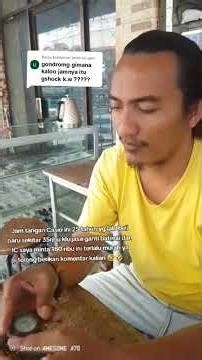 Gitu doang bayar jasa 180 ribu padahal jam jadul loh😭😭