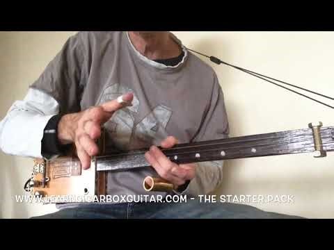 LearnCigarBoxGuitar.com archive. 3 string slide course #45
