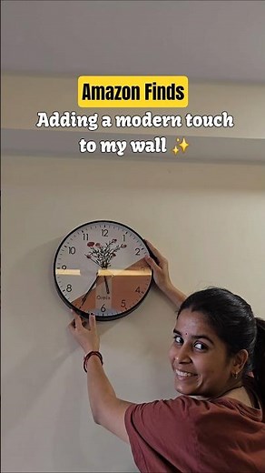 Amazon Wall Clock Finds | Modern Wall Clock & home decor for Living Room | Aesthetic Wall Decor Idea