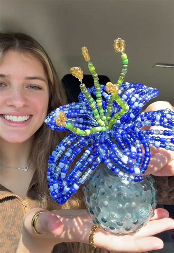 Beautiful Beaded Flower Craft Idea to Celebrate 90K!