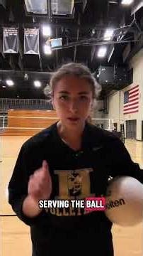 How to do a jump top spin serve in volleyball! #volleyball #sportscoaching #serve