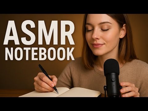 The Most Relaxing Notebook ASMR Ever ✏️ Page Flipping, Pen Writing, Crinkle Sounds (1 💤Hour ASMR)
