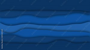 Rectangle wave cartoon abstract background blue color animation. Intro, titles, 2d Seamless loop animation