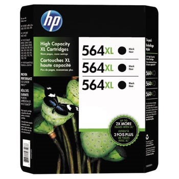 HP 564XL Ink Cartridge, Black, 3-Count