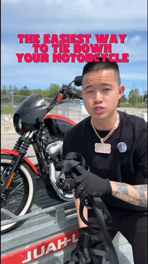 The easiest way to tie down your motorcycle
