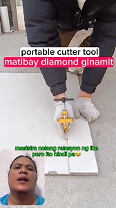Portable tile cutter tool, matibay dahil diamond ginamit. #tilecutter #cutter #kapanewstv credit: manual strike | Kapa News Tv