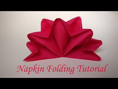 Napkin folding tutorial | Dekoracije od salveta - salvete dekoracija