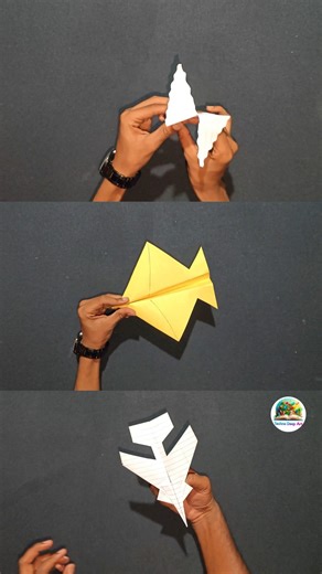 best 3 paper plane😍 ,3 flying paper plane ,new paper plane,notebook Paper plane #shorts #craft #art