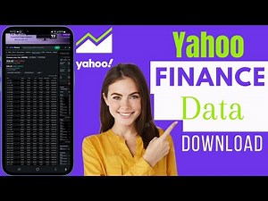 How To Download Data From Yahoo Finance | Download Data From Yahoo Finance 2026
