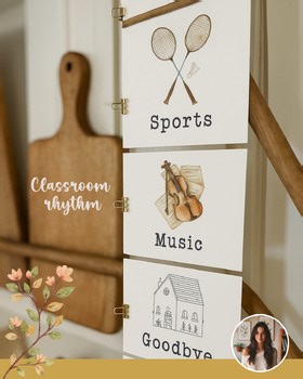 Classroom rhythm chart.