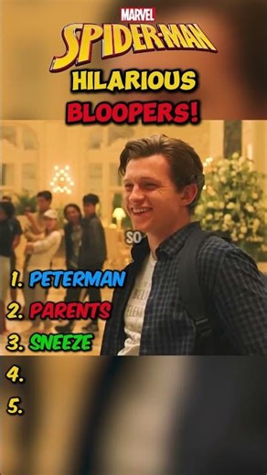 Hilarious Marvel Spider-Man Movie Bloopers!😂
