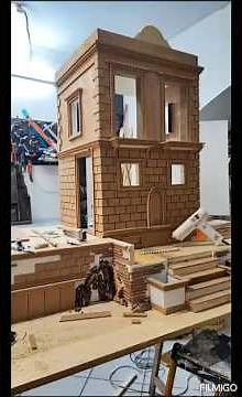 Costruzione di una antica villa del 700' per presepe napoletano con pastori da 33cm. #presepe #crib