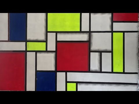 Canvas Wall Painting | Beautiful Masking Tape Art Design | Easy DIY Texture Painting
