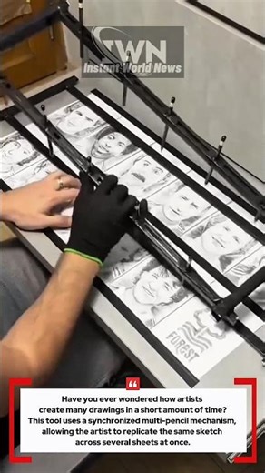 Speed Drawing Technique: Creating Multiple Sketches at Once! #innovation