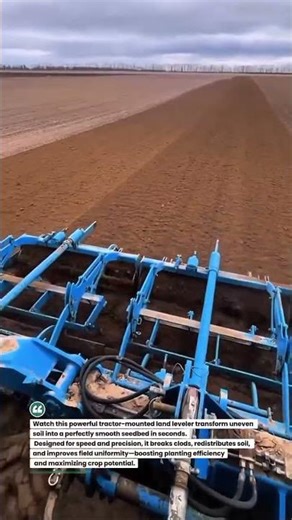 High-Speed Soil Leveling Beast in Action! #Farming #Tractor #Agriculture