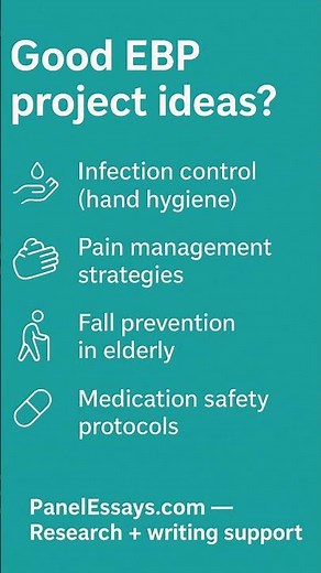 Need EBP Project Ideas Here Are 4 Strong Options!