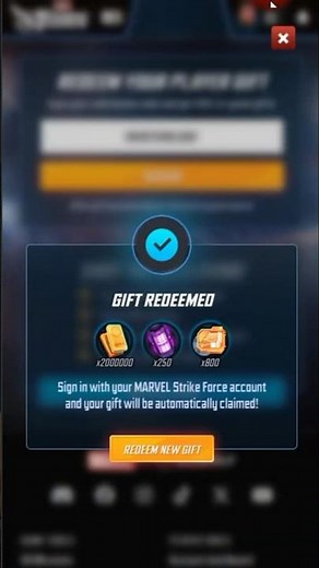 MSF promo gift code 101 - Marvel Strike Force ‪@if2pgames‬