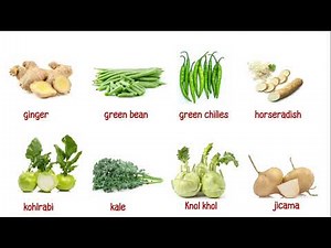 A Z Vegetables Names English Vocabulary with Pictures