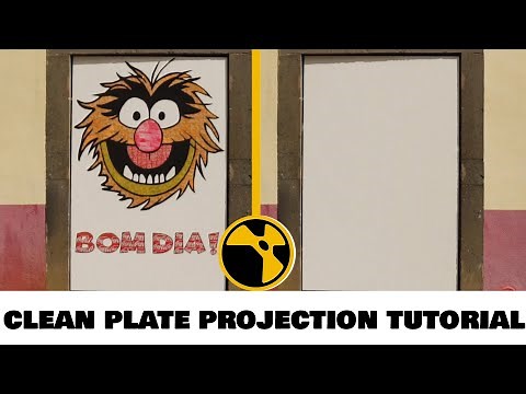 NUKE TUTORIAL :- Clean plate Projection || Clean Plate Camera Projection
