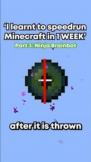 How to use Ninjabrain Bot 🧠🤖 - I learnt to speedrun Minecraft in 1 WEEK #minecraft