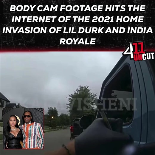 Gang, footage of the 2021 home invasion of #LilDurk and girlfriend #IndiaRoyale has hit the internet. Thoughts? #411Uncut #411WithNellaD