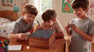 Wooden Money Saving Box, Cash Vault Savings Box for $10000 $5000 $3000 $1000 $800 $500 Target Money Saving Challenge, Reusable Money Box with Counter, Dry Erase Pen/Savings Trackers/Rubber Band-White