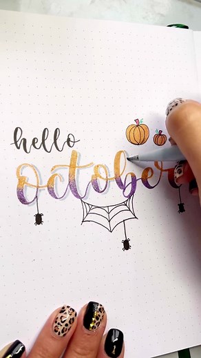 It’s Halloween season 🎃👻 #calligraphyvideo #satisfyingart #lettering #fyp #calligraphy #sakurastardust