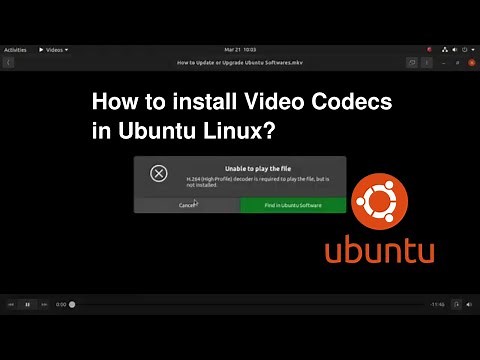 How to install Video Codecs in Ubuntu Linux?