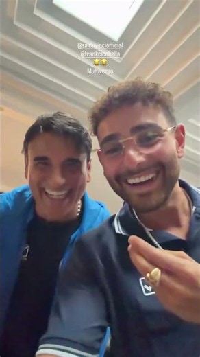 Rocco Hunt & Sal Da Vinci nel backstage de ''La Partita del Cuore'' il 13-07-2026