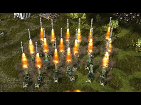 China Nuke General - 1 vs 7 Brutal Army C&C Generals Zero Hour - Gameplay