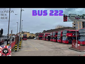 4K|London Bus🚌 Route 222|Hounslow,Heathrow,Sipson,Uxbridge bus Visual
