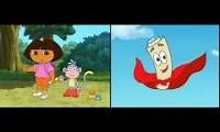 Mix of 2 videos from youtube : Dora the Explorer - Best of Swiper ’’Map Adventures’’