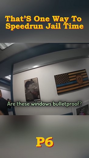 You can’t win a boss fight in the police HQ 😂 #PoliceStation #CaughtOnCamera #CrimeFail #PoliceEncounter #InstantKarma | American COPS & Crime