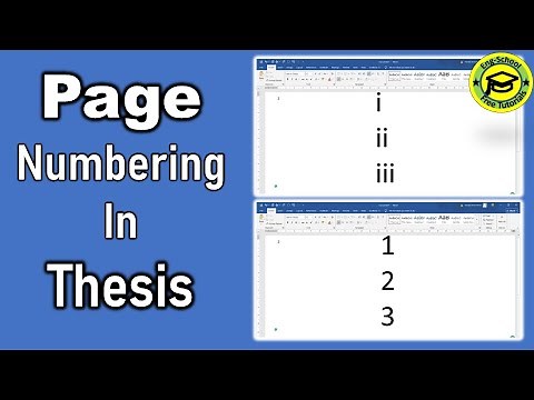 How to insert two different page numbering format in the same Word document|page numbering in Thesis