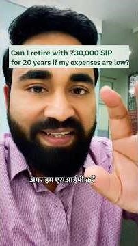 Can we retire in India after 20 years with just ₹30,000 SIP? 🤔 #retirementplanning #sip