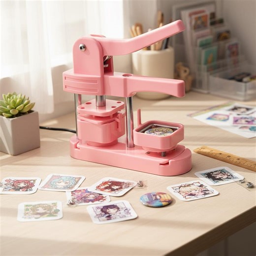 Pink Manual Badge Maker Machine | DIY Custom Button Press Kit | Create Personalized Pin Badges - Etsy Australia