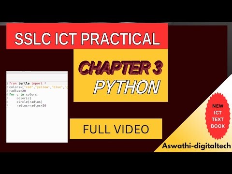 SSLC IT CHAPTER 3-PART 3 || PYTHON || COMPUTER LANGUAGE-10th ICT new syllabus @Aswathi-digitaltech ​