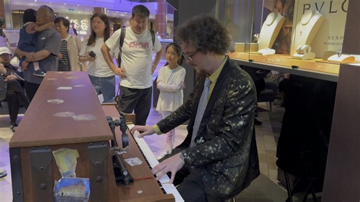 海洋光谱号邮轮 钢琴独奏加勒比海盗He's a Pirate 登山缆车 Funiculi, funicula