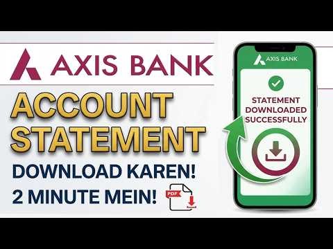 Axis Bank Account Statement Download Kaise Kare | Consolidated Statement |