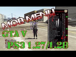 MOD MENU GTA 5 PS3 1.27/1.28 DEX/CEX BLES/BLUS +DOWNLOAD