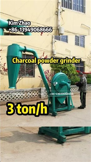 Charcoal Powder Milling Machine Crushing 3 Tons Per Hour #grinder #pinmill